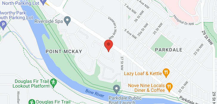 map of 215 Point McKay  Terrace NW